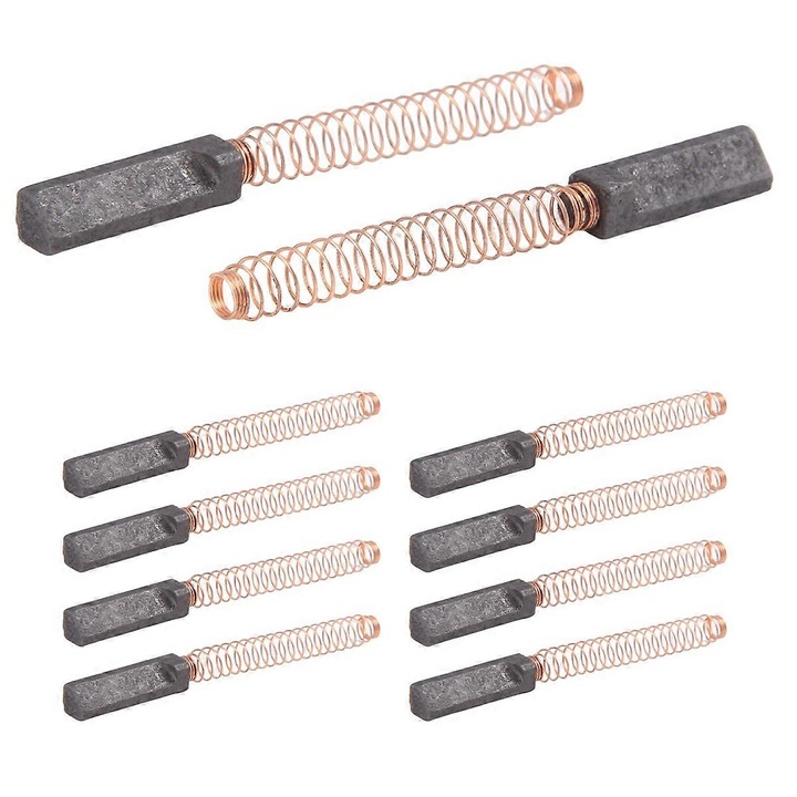 Set 10 perii de schimb pentru mixere, negru, cupru-placat