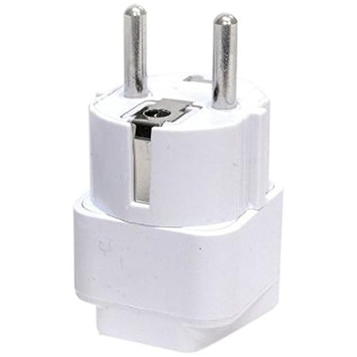 Adaptor de priza universal pentru calatorii, model E/F, 110V-240V, compatibil cu telefon mobil, laptop, incarcator tableta