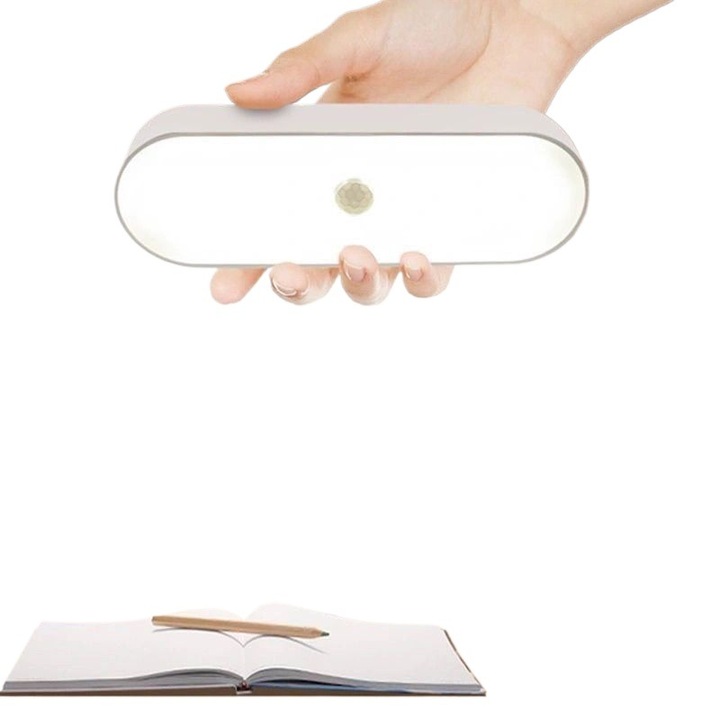 Set de lumini nocturne cu senzor de miscare, incarcabile, lumina calda, design magnetic, 3 bucati