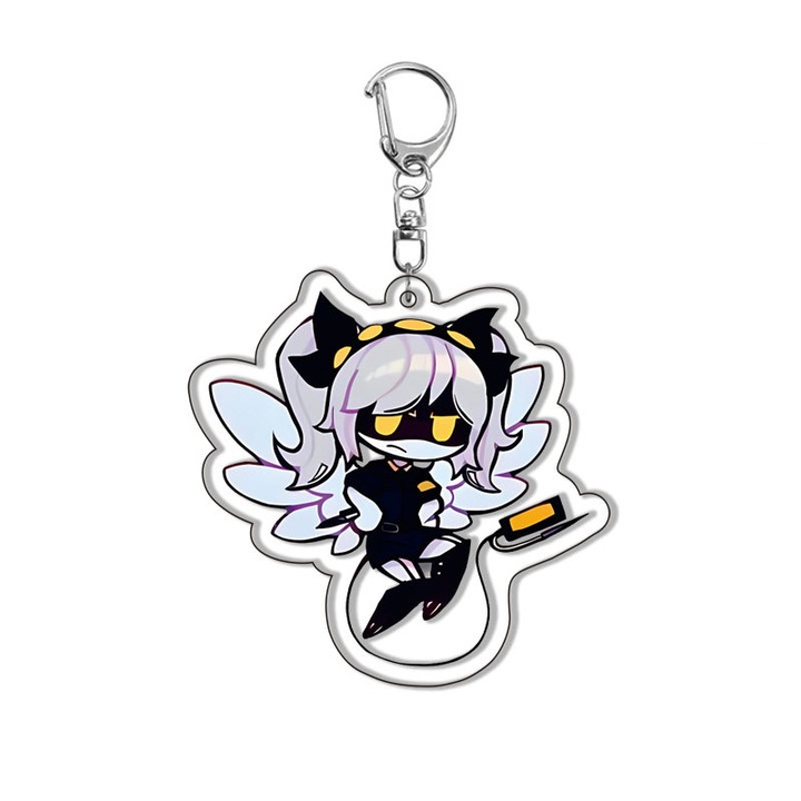 Akril kulcstartók, 2 darabos szett, aranyos dekoráció hátizsákokhoz és iskolatáskákhoz