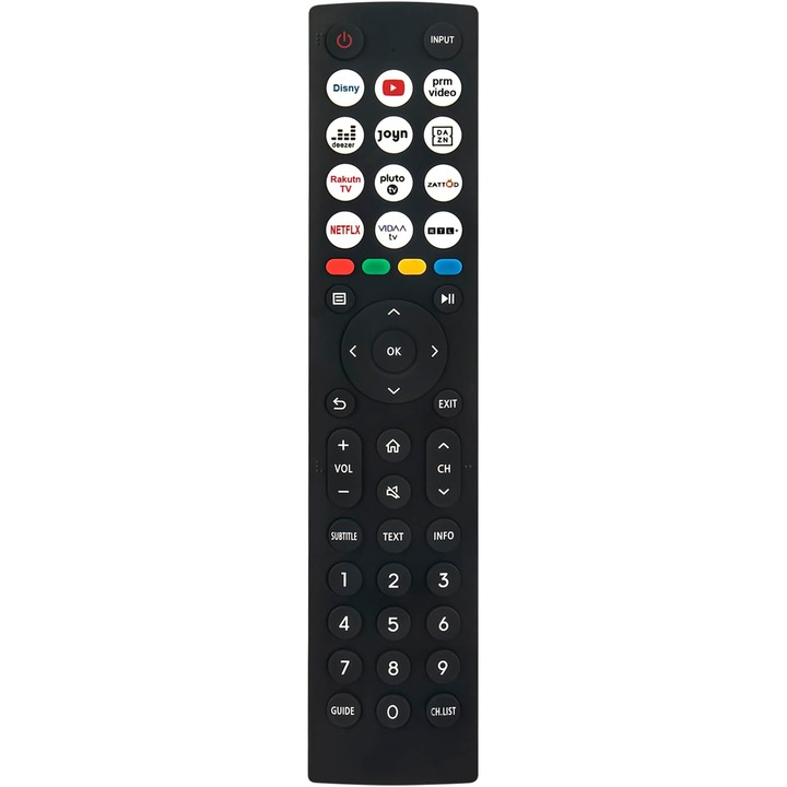 Telecomanda Allimity EN2P36H pentru Televizoare LED Hisense, design ergonomic, utilizare imediată