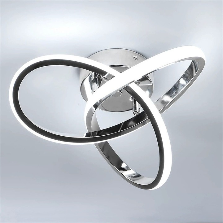 LED mennyezeti lámpa, Vitesthord, ezüst, 22W, 220V, 25x10cm, 3 fényforrás