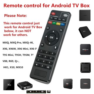 Telecomando Infrarossi Per Box TV MXQ, X96MINI, H96, T95, M8S E Molti Altri – Sostituzione Senza Programmazione, ABS Resistente, Portata 10m