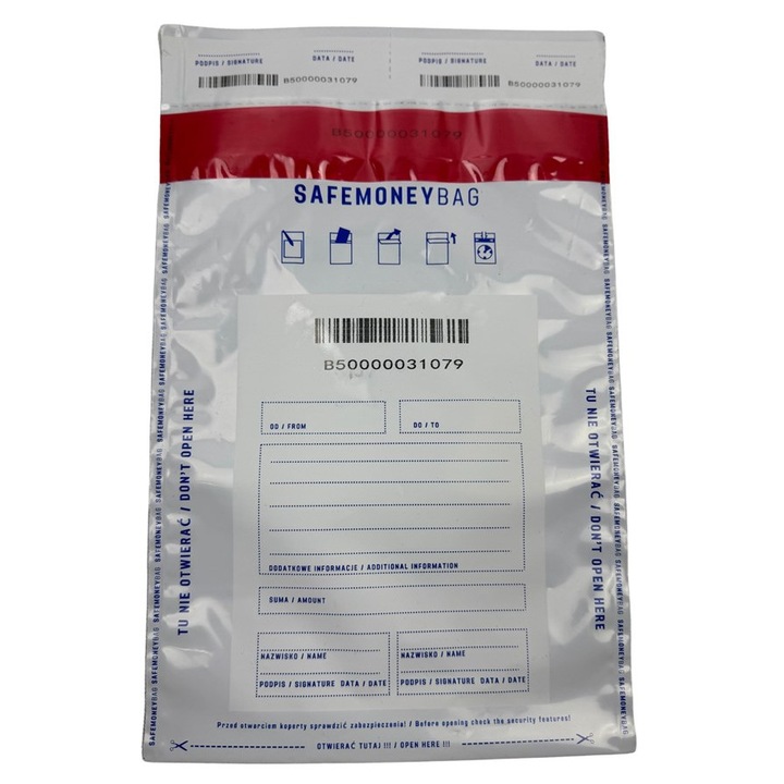 Plicuri depozitare, Bestpak, set 100 bucati, alb, 190x260mm+35mm