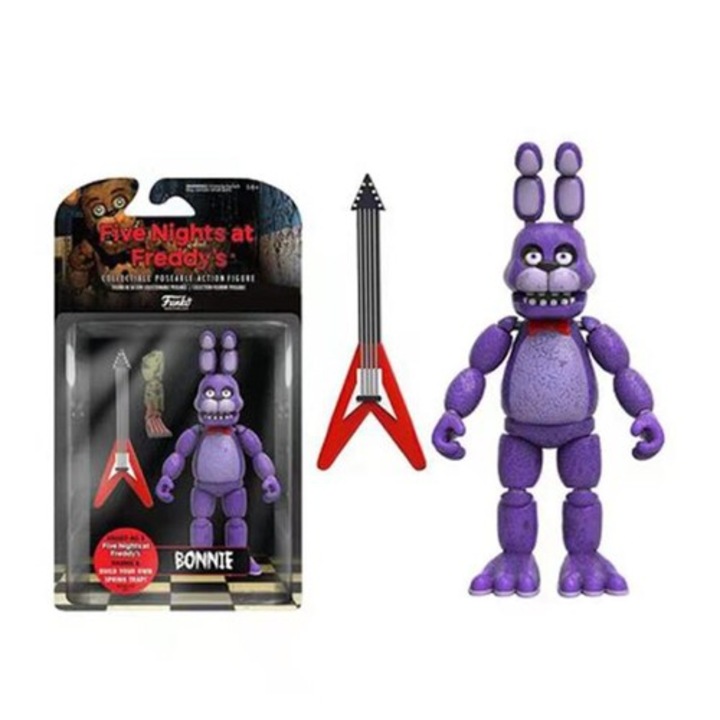 Figurina Five Nights at Freddy's, Bonnie, cu articulatii flexibile, Decorative doll ornaments