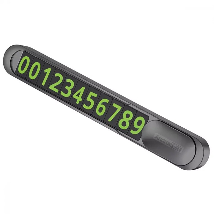 Suport bord afisaj numar telefon AndrexNET i395, corp aluminiu, pentru parcare, gri