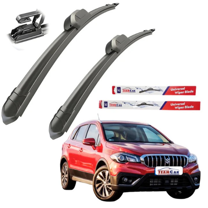 Stergatoare TeamCar® Suzuki SX4 S-Cross (2013–prezent) – Set fata Flat