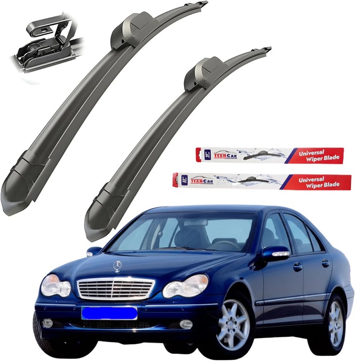 Stergatoare TeamCar® Mercedes-Benz Sedan W203 2000–06/2003 (pre-facelift) – Set fata Flat