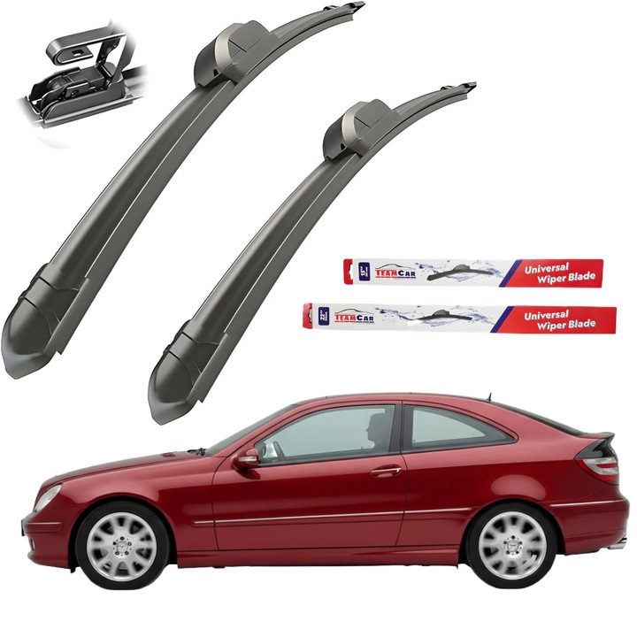 Чистачки TeamCar® Mercedes-Benz C/CL203 Coupé 07/2003–2007 (фейслифт) – Плоска предна част