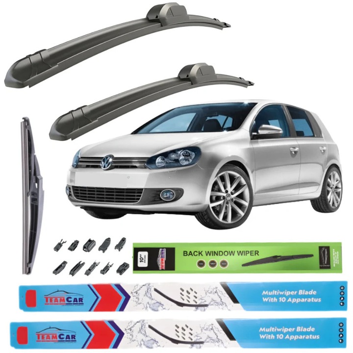 Stergatoare TeamCar® Volkswagen Golf 6 Hatchback 5 usi (2008–2012) – Set Complet