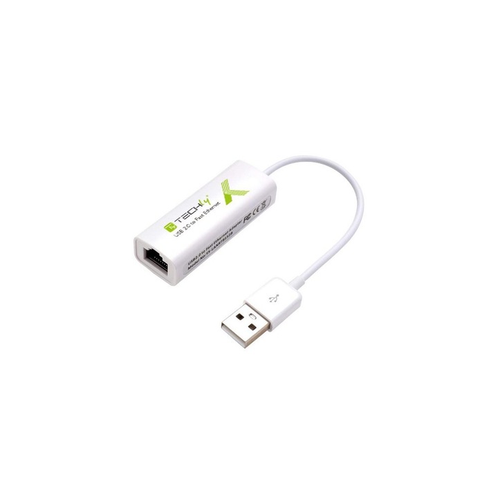 Adaptor de retea cu fir TECHLY IDATA ADAP-USB2TY2