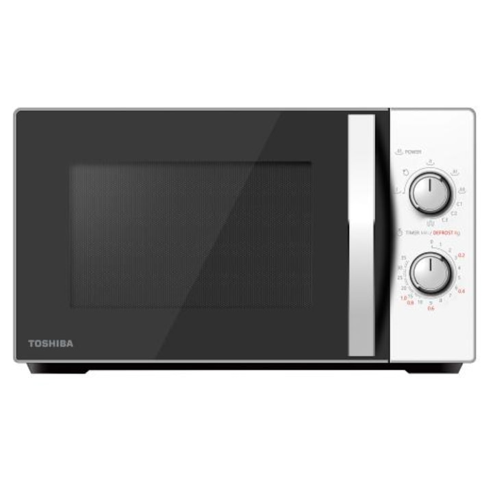 Cuptor cu microunde Toshiba MWP-MG20P, 700W, 20L, alb-negru