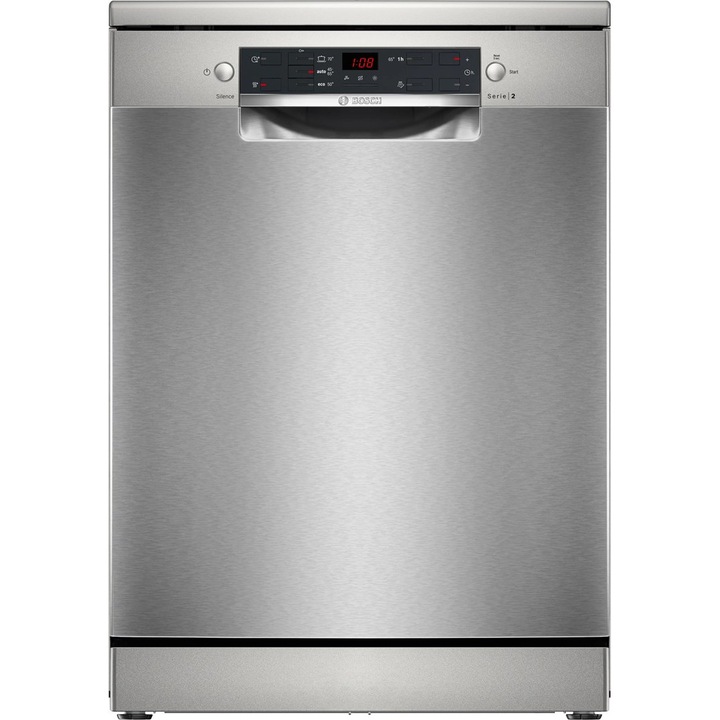 Masina de spalat vase Bosch SMS25GI09F, 60cm, inox