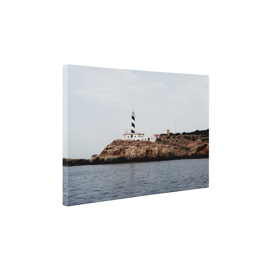 Farul cu dungi - Tablou Canvas - 60x75 cm