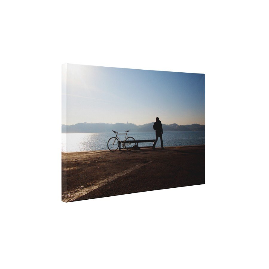 Bicicleta pe mal - Tablou Canvas - 95x125 cm