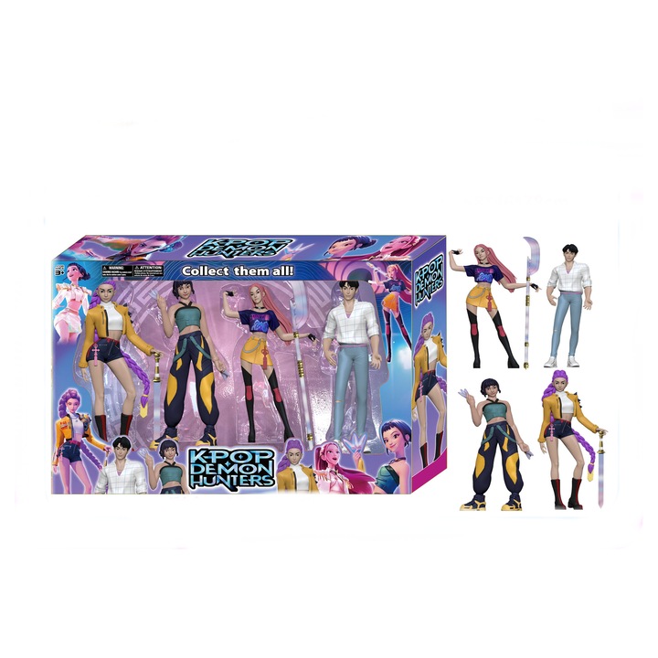 Figurine set Monster Hunt K-Pop Big Head Q-Version Rumimi, 4 piese