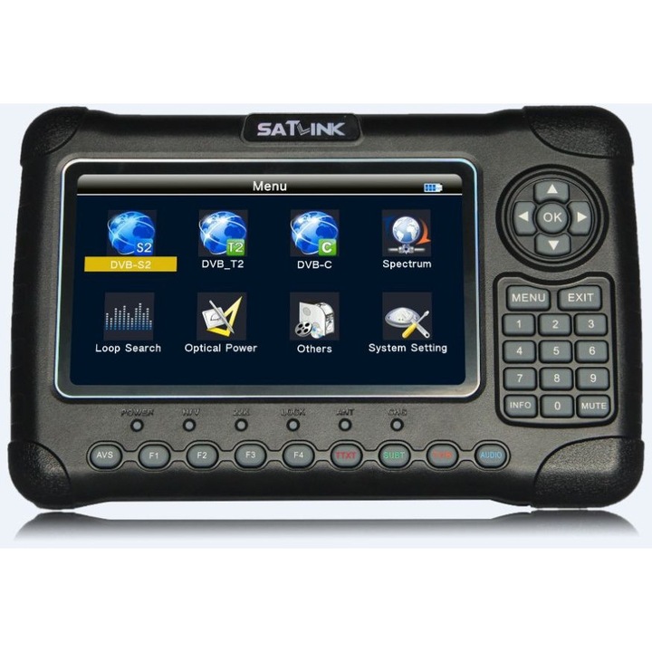 Masurator de semnal, Sat-link, combo DVB-S/S2, DVB-T/T2, DVB-C, display LCD