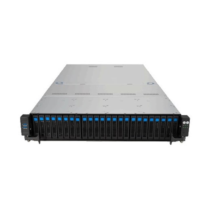 Platforma server Asus Rack 2U RS521A-E12-RS24U AMD Epyc, 16x NVMe, 8x SATA HS, 2000W