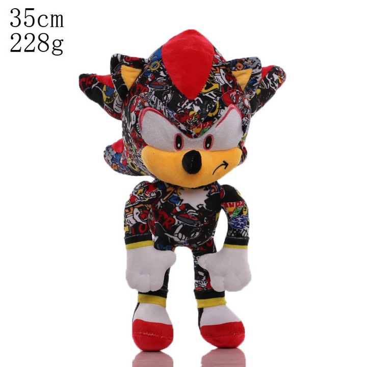 Set jucarii de plus Sonic the Hedgehog si Tails, 30cm, multicolor