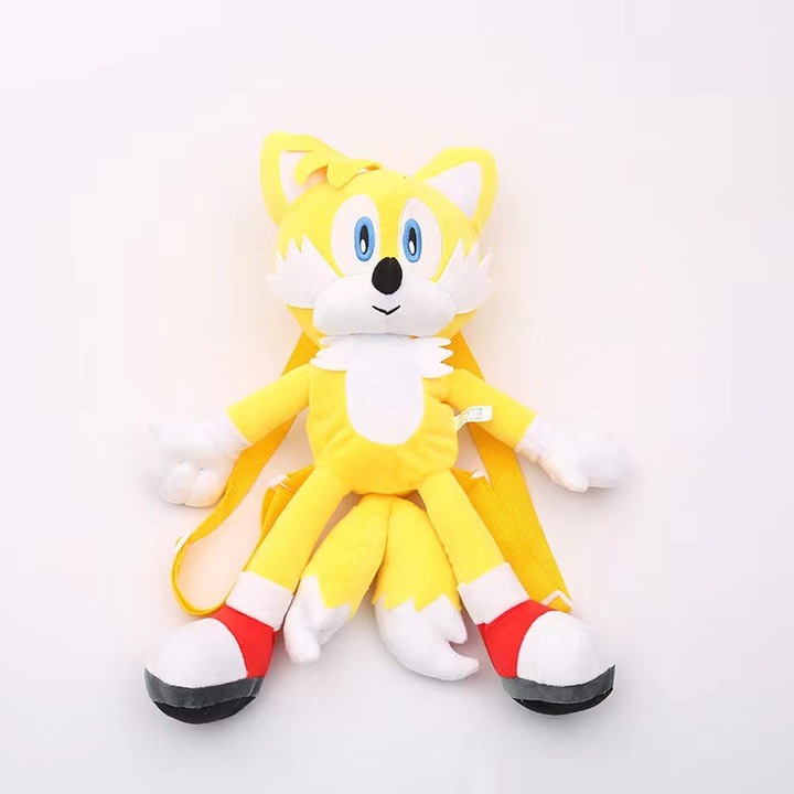 Set jucarii de plus Sonic the Hedgehog si Tails, 46cm, multicolor