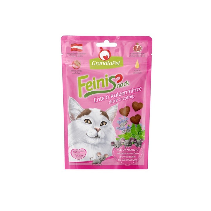 Biscuiti pentru pisici, Fox4Pets, GranataPet FeiniSnack, rata, 50g
