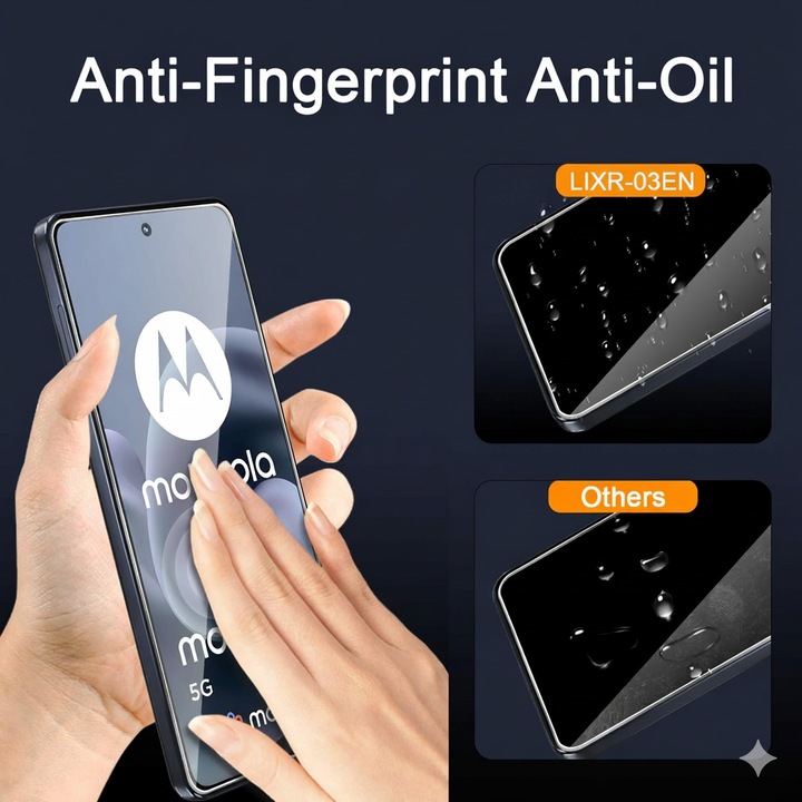 Set 2 Folie Protectie pentru Motorola Moto G86 / G86power, Sticla Temperata 9H+, Claritate Super HD, Tratament Oleofob si Anti-Amprente, LIXR-03EN®