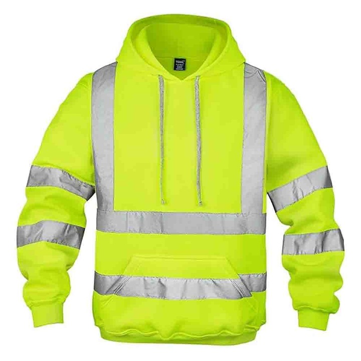 Hanorac de lucru Asskanaer, Reflectorizant, Verde fluorescent, Marimea S