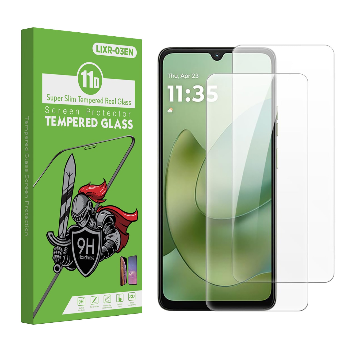 Set 2 Folie Protectie pentru Motorola Moto G06, Sticla Temperata 9H+, Claritate Super HD, Tratament Oleofob si Anti-Amprente, LIXR-03EN®