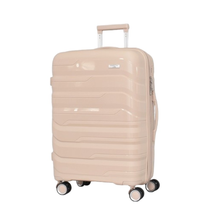 Куфар PERFECT++LINE PP 1818, Разширител, 66/46/27 см, Бежов