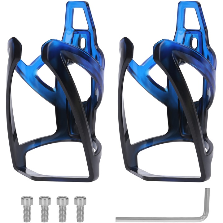 Set suporturi pentru sticle de apa, 13.2x7cm, rezistent la zgarieturi, albastru