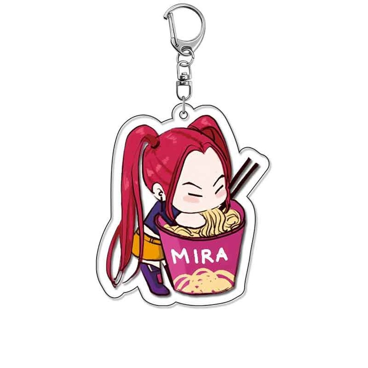 Brelocuri acrilice de colecție K-pop și anime, set de 3, 8cm, design unic