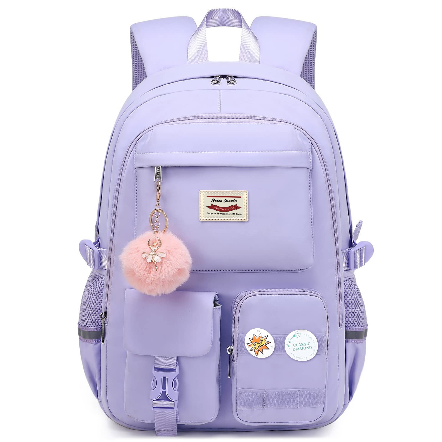 Rucsac laptop, 15.11 inch, capacitate mare, design anti-furt, mov