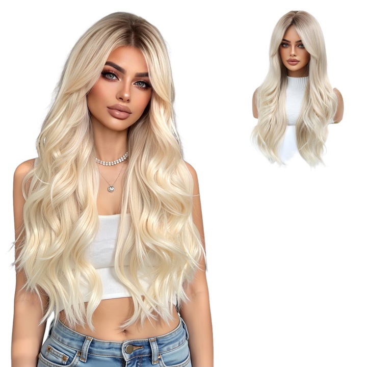 Peruca completa, naturala si dinamica, pufoasa si eleganta