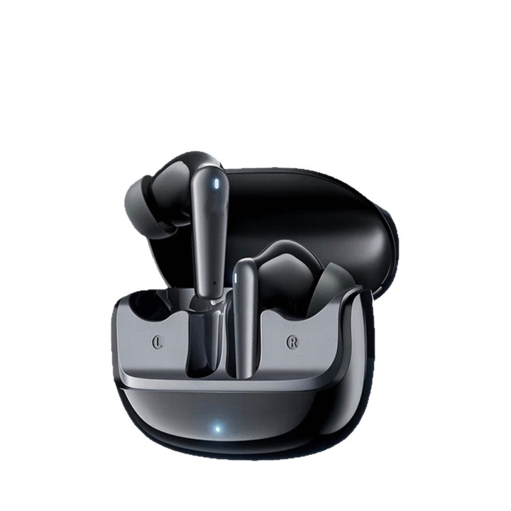 Vezeték nélküli Bluetooth fejhallgató, ENC zajszűrés, fekete, fülbe helyezhető