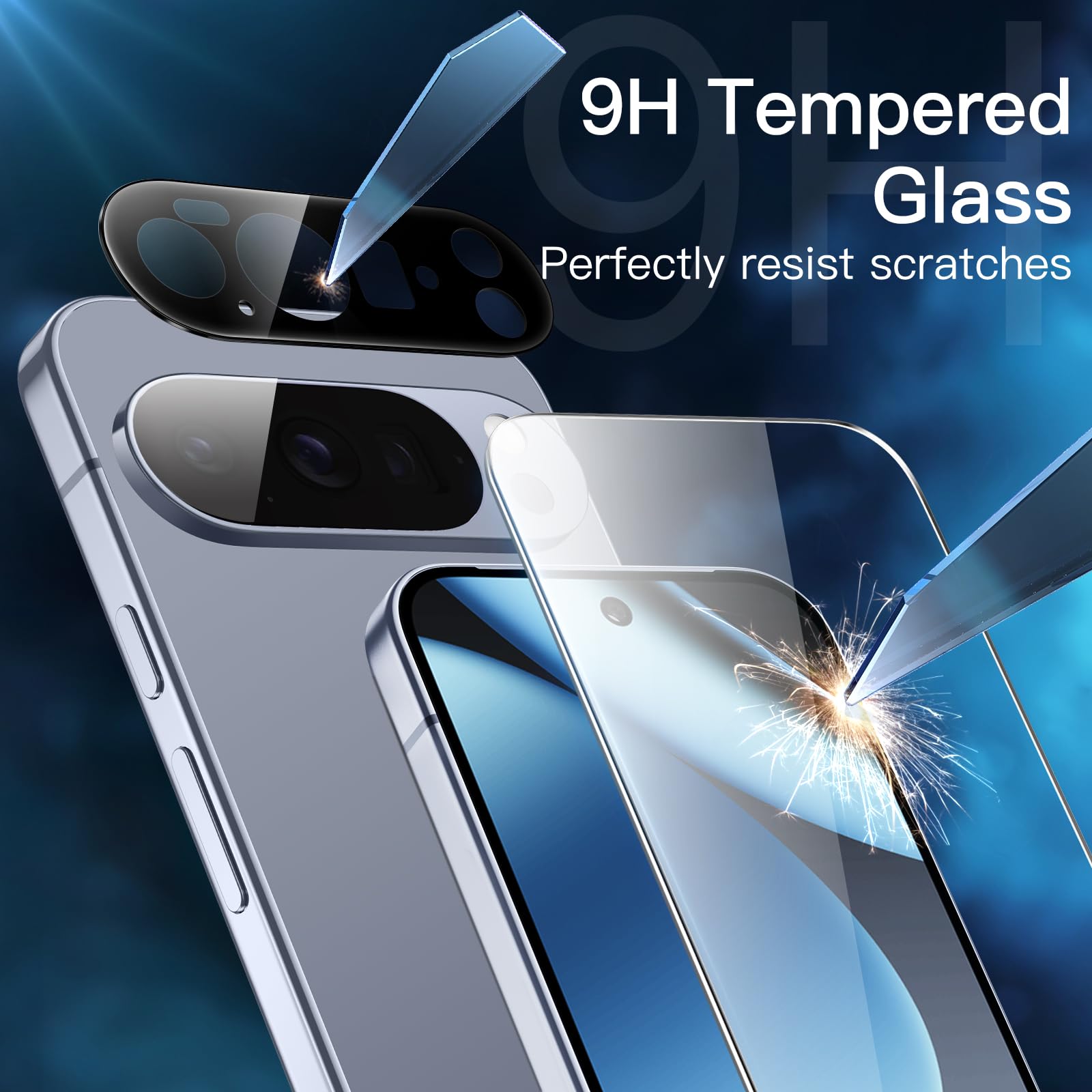 Set 2 Folie Protectie pentru Google Pixel 10 Pro, Sticla Temperata 9H+, Claritate Super HD, Tratament Oleofob si Anti-Amprente, LIXR-03EN®