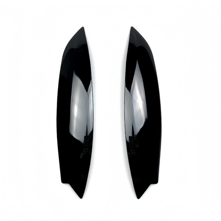 Комплект 2 Вежди за Фарове, За Volkswagen Golf 5, 2003-2008, Черен Гланц