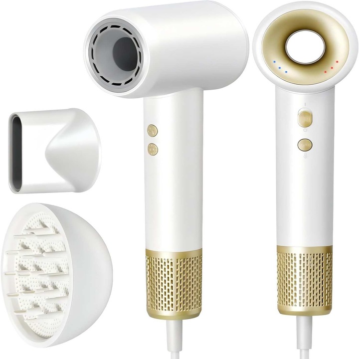 Професионален сешоар, 1600 W, ултра-бърз, безшумен