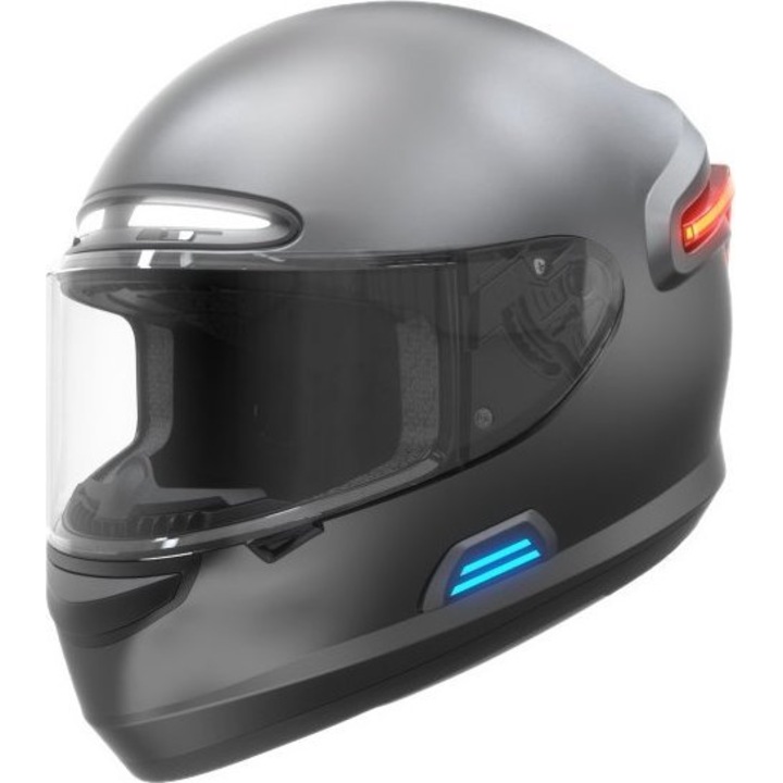 Livall motoros bukósisak Bluetooth, LED/SOS funkcióval, 58-59 cm