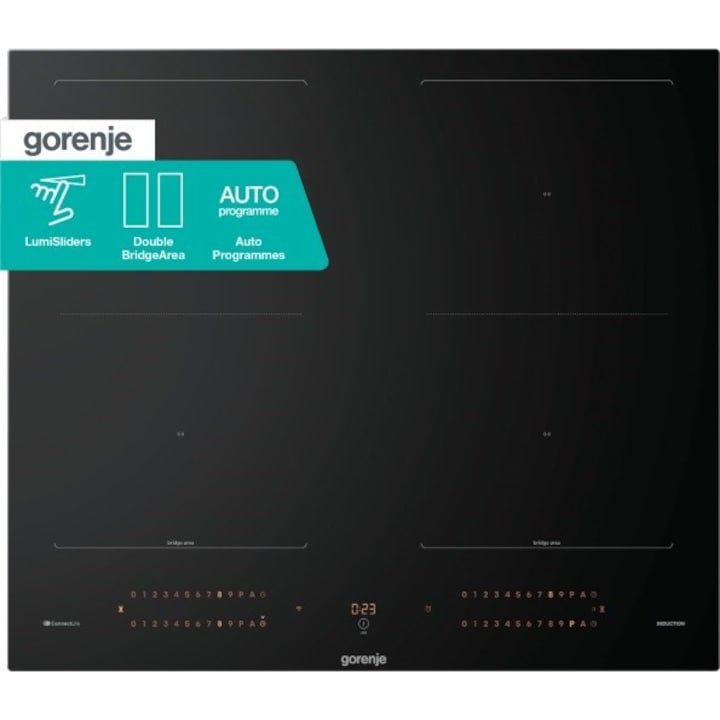 Gorenje GI6443BSCWF elektromos főzőlap, indukciós, 4 zónás, fehér színű