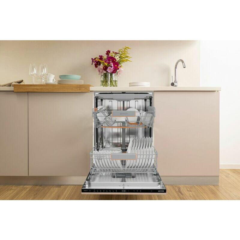 Masina de spalat vase Gorenje GV663B65XXL, incorporabila, 6 seturi, culoare neagra