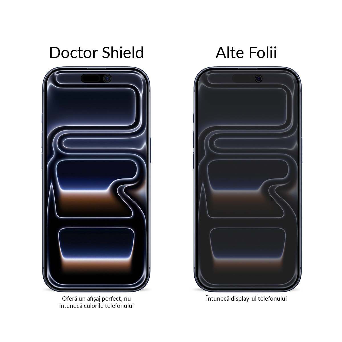 Folie Sticla Dr.Shield, Compatibil cu Apple iPhone 17 Pro Max, Protectie Profesionala 3D, Full Cover, Model Privacy