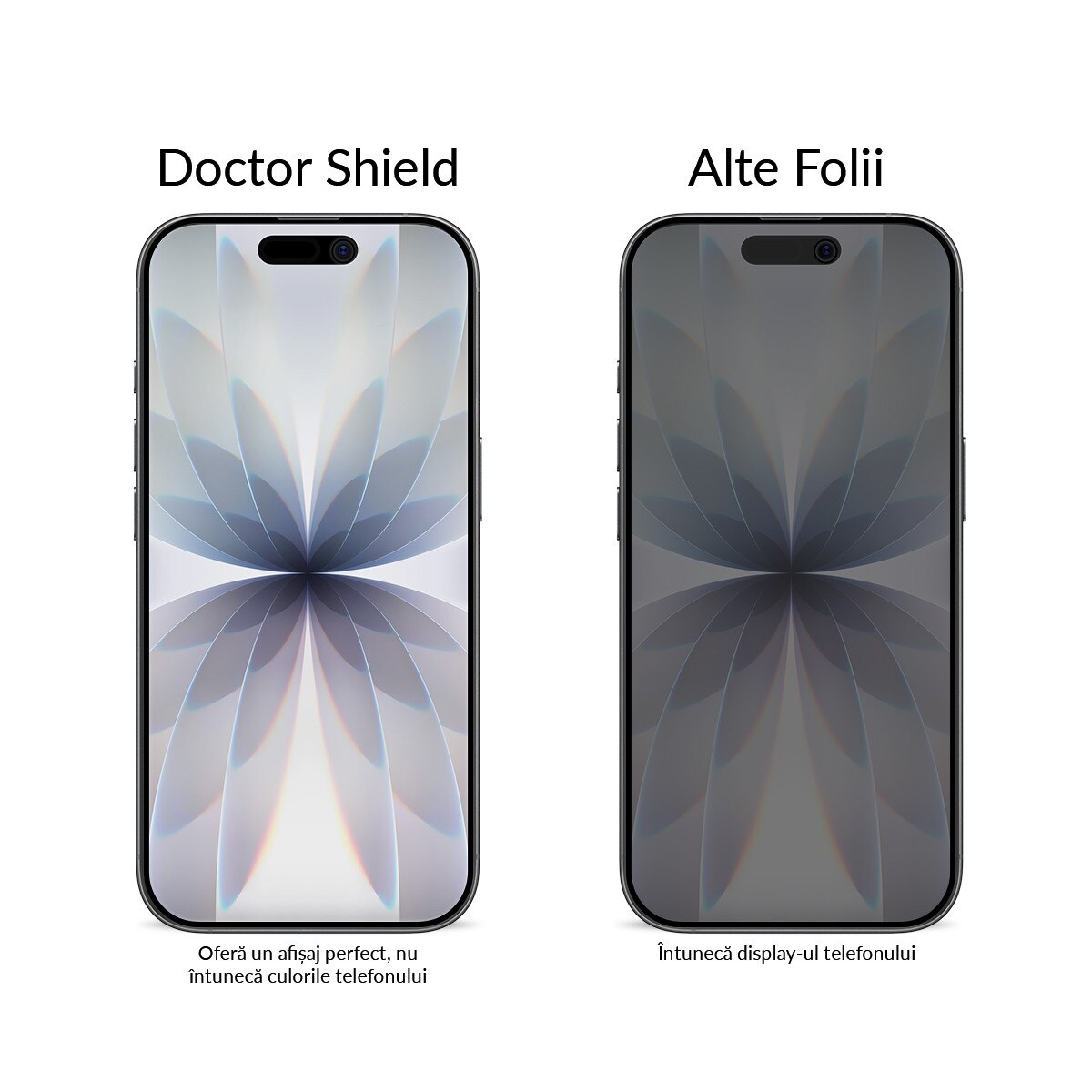 Folie Sticla Dr.Shield, Compatibil Apple iPhone 17, Protectie Profesionala 3D, Full Cover, Model Privacy