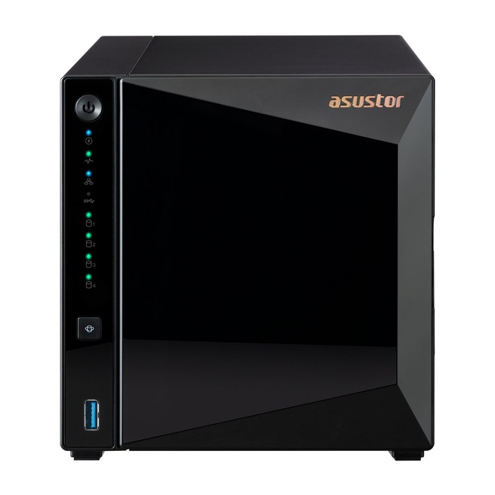 NAS ASUSTOR AS3304T v2, 4x 3.5" SATA HDD/2.5" SSD, 2GB DDR4, 1x 2.5GbE, 3x USB 3.2