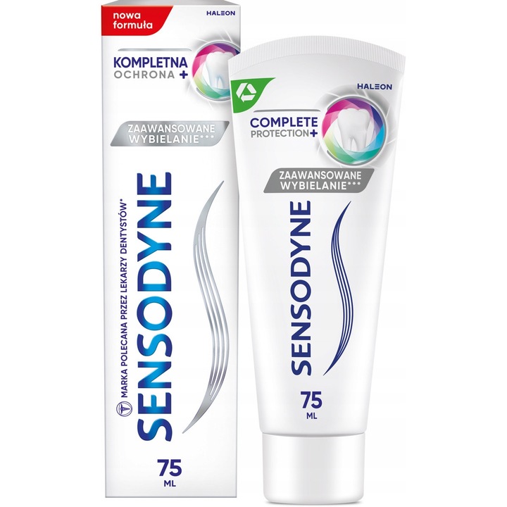 Pasta de dinti, Sensodyne, 75 ml, curatare avansata, protectie impotriva cariilor