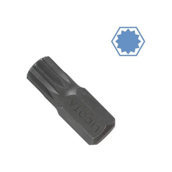 Bit M6 Spline din Otel S2, Hexagonal 10mm, Lungime 30mm