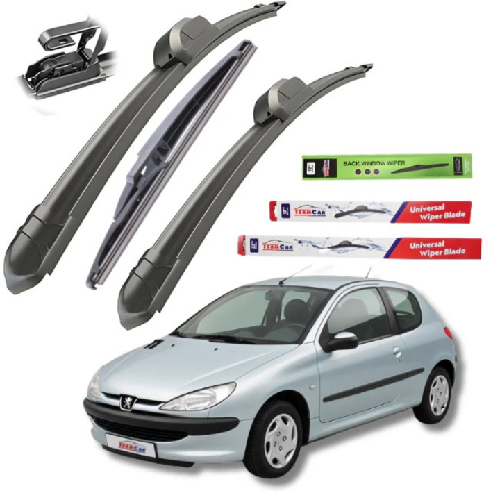 Чистачки Peugeot 206 (1998–2012) Хечбек (3 врати) – Пълен Комплект Плоски