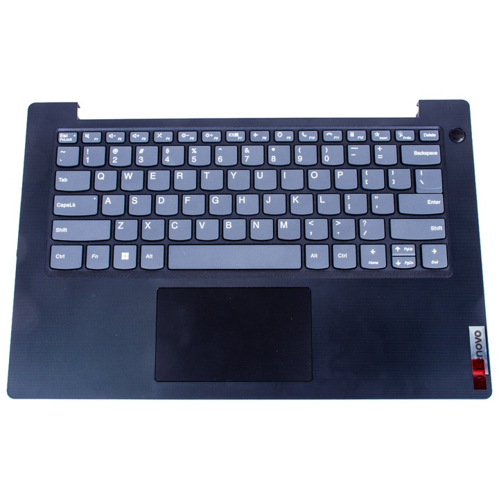 Palmrest billentyűzettel és érintőpaddal laptophoz, Lenovo, kompatibilis az IdeaPad V14 AMN 4. generációval, 14", szürke