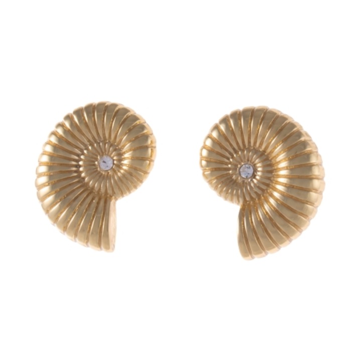 Cercei Colibra, colectia Oceanique, 3x2,3cm, forma scoici