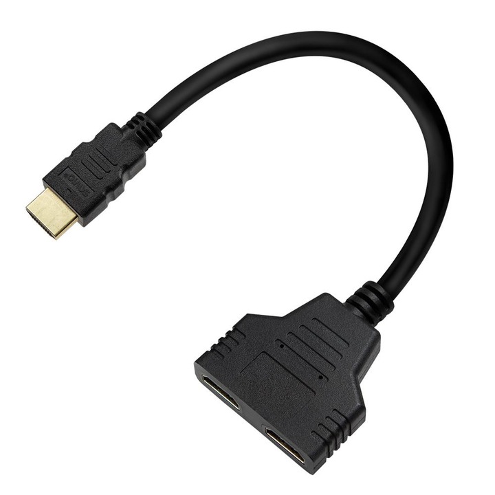 Splitter HDMI Savio AK-77, 1xHDMI (M) - 2xHDMI (Z)