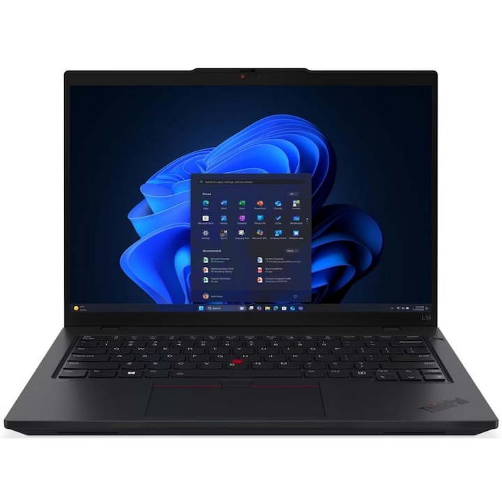 Laptop Lenovo 21S8002UPB, 14", R7 250, 16GB RAM, SSD 512GB, Windows 11 Pro, negru